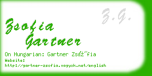 zsofia gartner business card